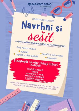 Kreativní soutěž NAVRHNI SI SEŠIT Kreativní soutěž NAVRHNI SI SEŠIT