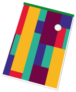 Sewn notepad with wood-free paper 14055/4 Sewn notepad with wood-free paper 14055/4