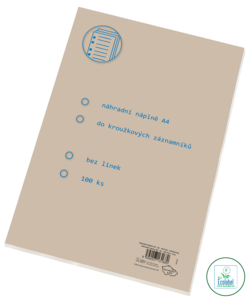 Replacement inserts A4 Ecology blank Replacement inserts A4 Ecology blank