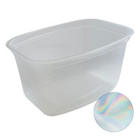 Tray with closable lid, transparent, 500 ml