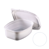Tray with closable lid, white, 250 ml