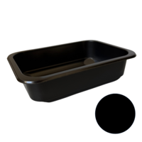Bowls for ready meals – single-chamber, black