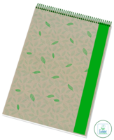 Ecology pad with spiral along the top 14055/2 Ecology pad with spiral along the top 14055/2