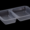 Two-chambers bowl for ready meals 42, transparent Two-chambers bowl for ready meals 42, transparent 2