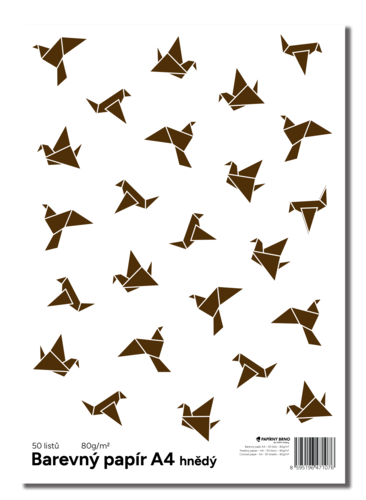 Hnědý papír 50 listů Hnědý papír 50 listů 1
