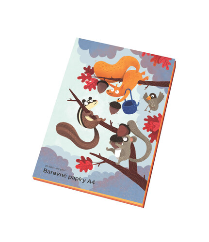 SLBP A4/80/20, Složka barevných papírů A4 20 listů SLBP A4/80/20, Složka barevných papírů A4 20 listů 1