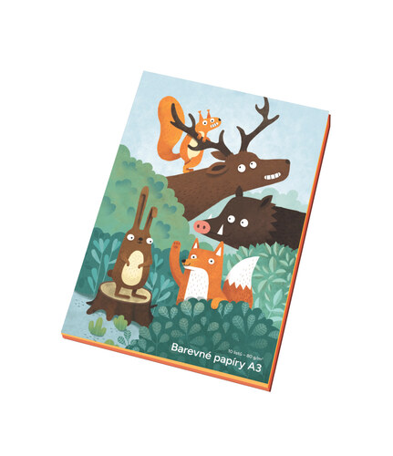 SLBP A3/80/10, Složka barevných papírů A3 10 listů SLBP A3/80/10, Složka barevných papírů A3 10 listů 1