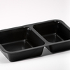 Two-chambers bowl for ready meals 42, black Two-chambers bowl for ready meals 42, black 2