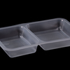 Two-chambers bowl for ready meals 35, transparent Two-chambers bowl for ready meals 35, transparent 2