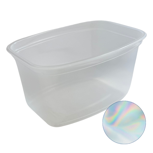 Tray with closable lid, transparent, 500 ml Tray with closable lid, transparent, 500 ml 1