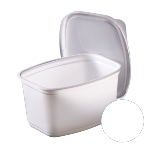 Tray with closable lid, white, 500 ml Tray with closable lid, white, 500 ml 1