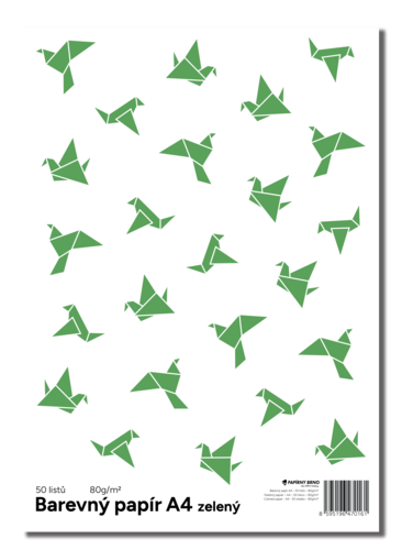Zelený papír 50 listů Zelený papír 50 listů 1